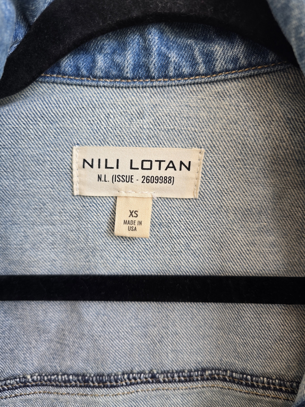 Nili Lotan Marilou Denim Jacket Sz Xs - Picture 2 of 8